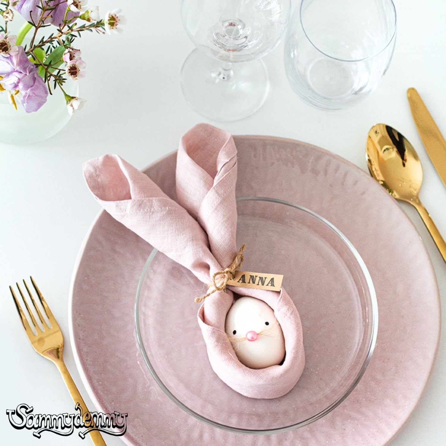 DIY: Servietten-Hase zu Ostern