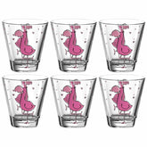 Trinkglas BAMBINI 215 ml Flamingo 6er-Set