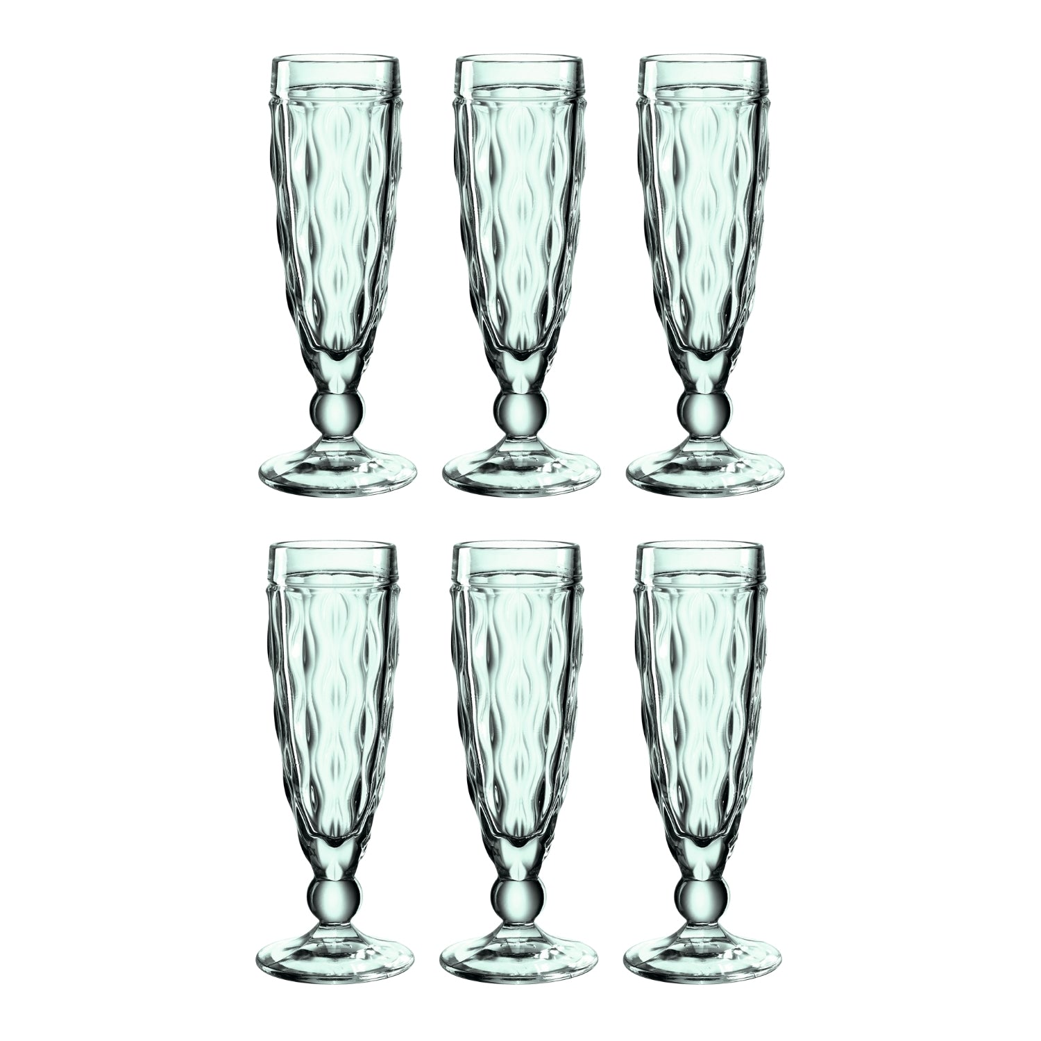 Sektglas BRINDISI 140 ml grün 6er-Set