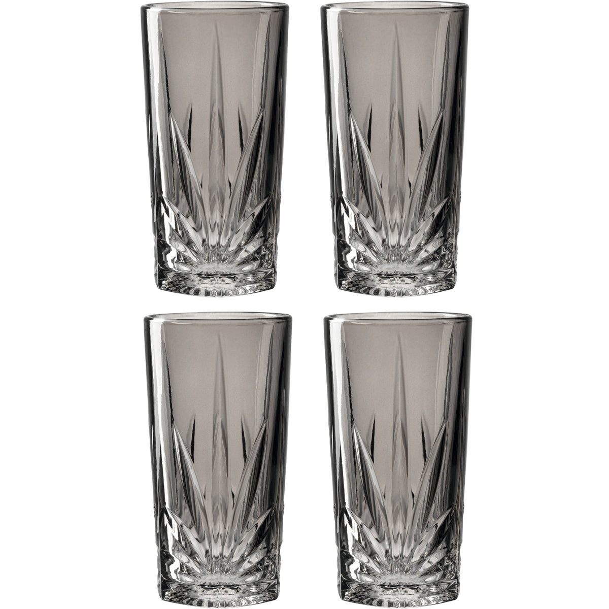 Trinkglas CAPRI 390 ml grau 4er-Set