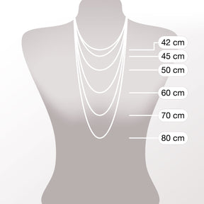 Halskette 45cm Rubi