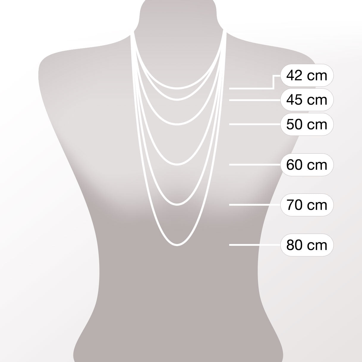 Halskette 80cm Norma