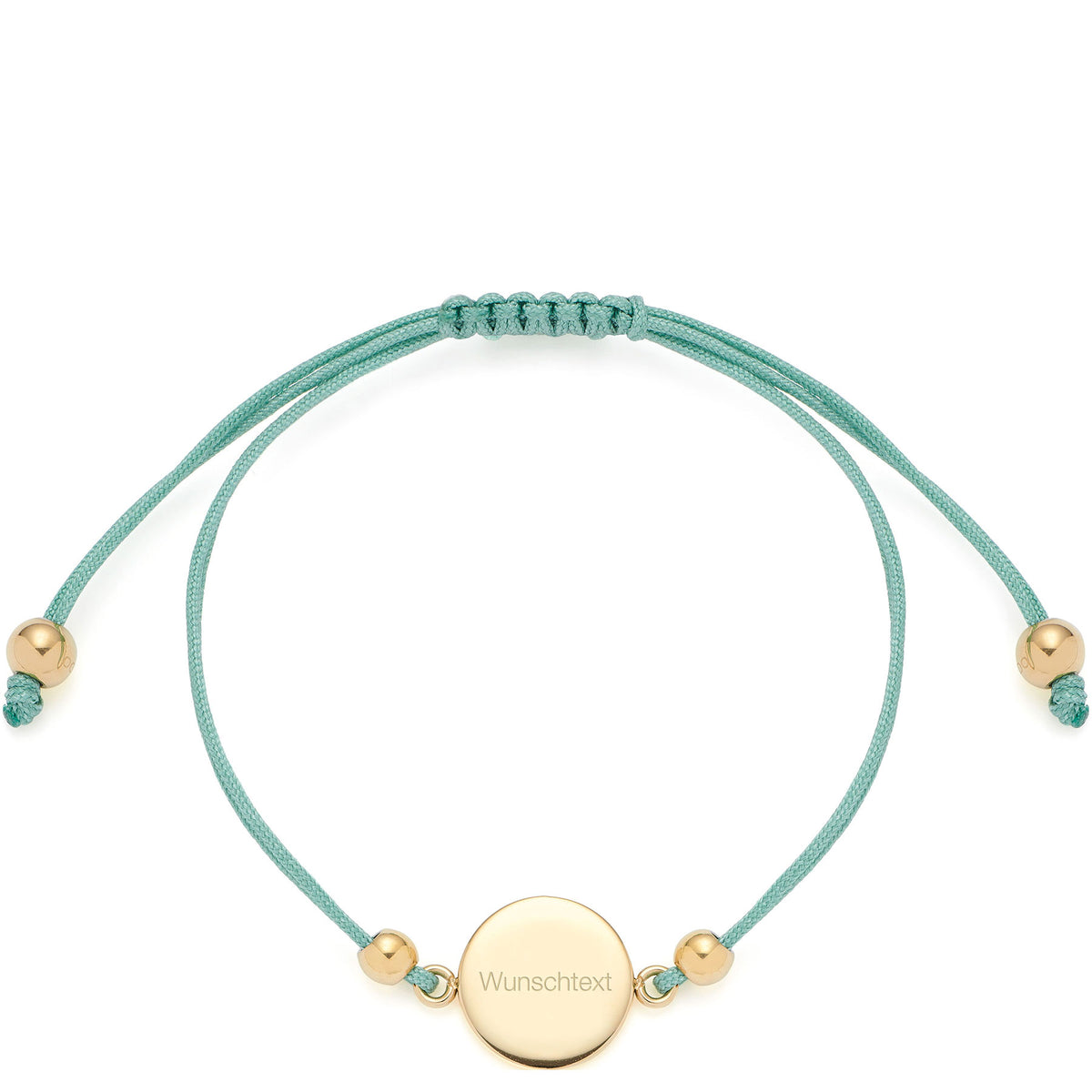 Armband Mila gold/ mint mit persönlicher Gravur