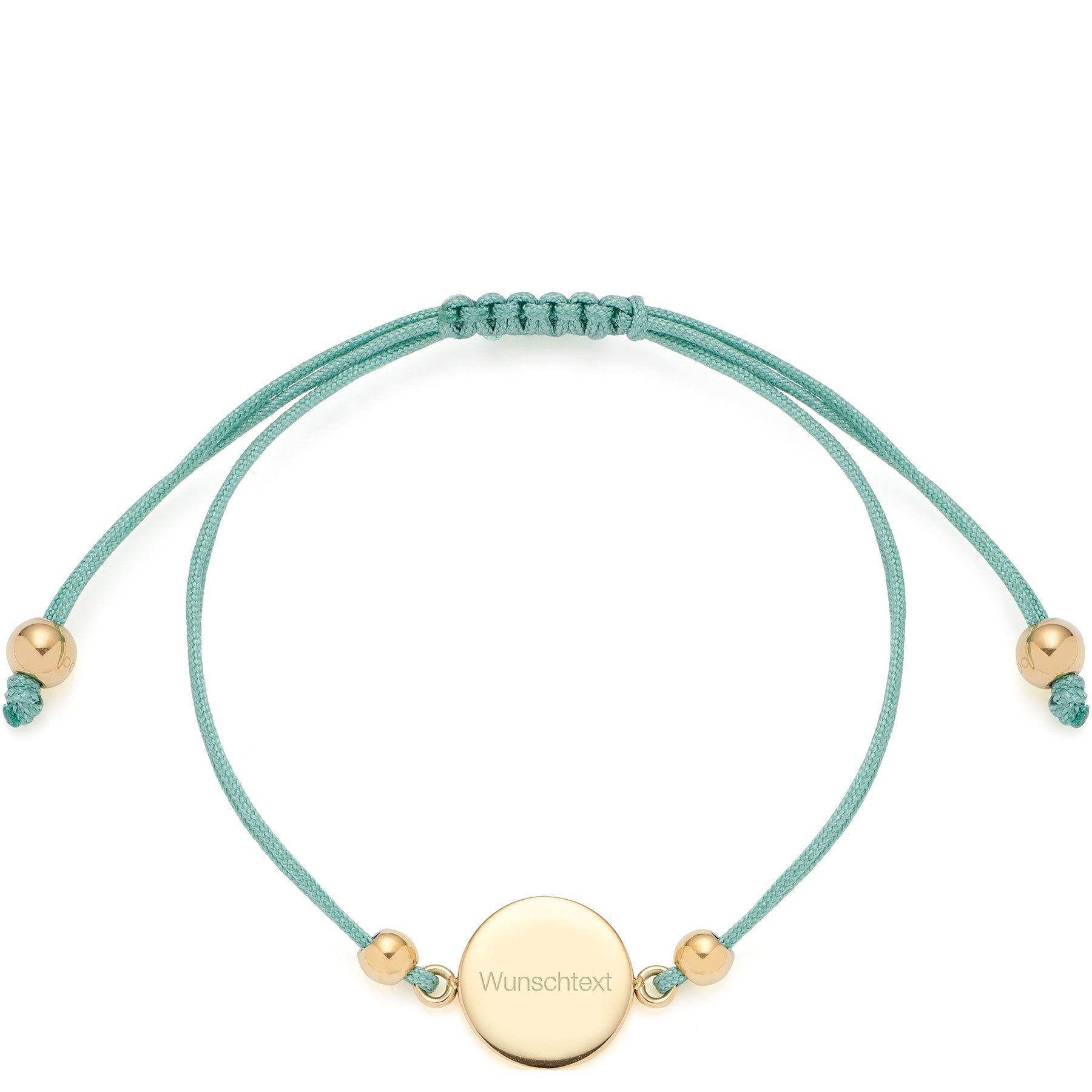 Armband Mila gold/ mint mit persönlicher Gravur