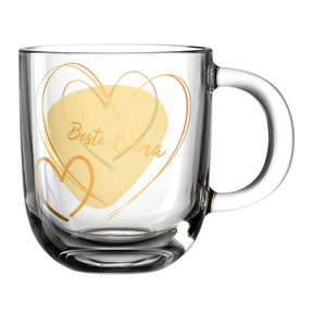 Tasse EMOZIONE 400 ml gelb 'Beste Oma'