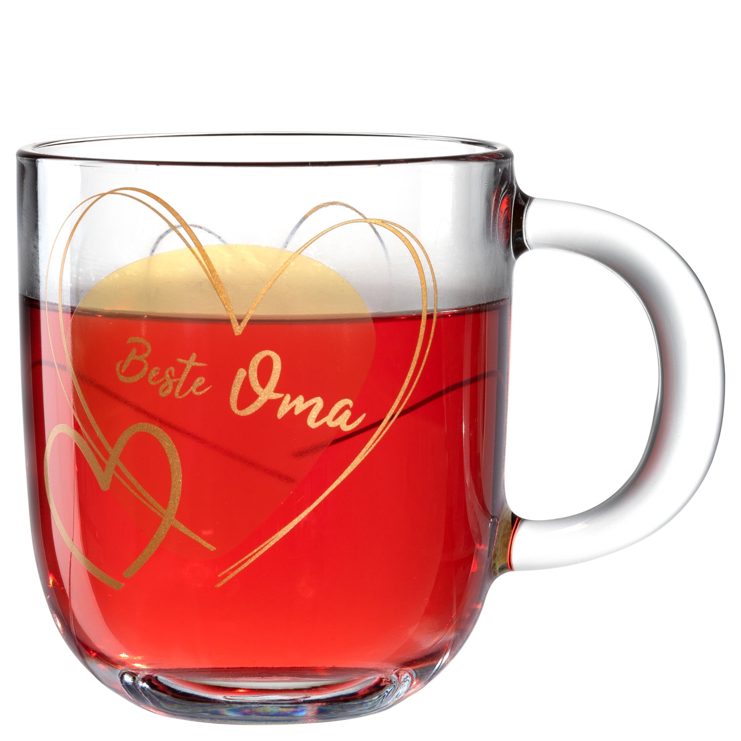 Tasse EMOZIONE 400 ml gelb 'Beste Oma'