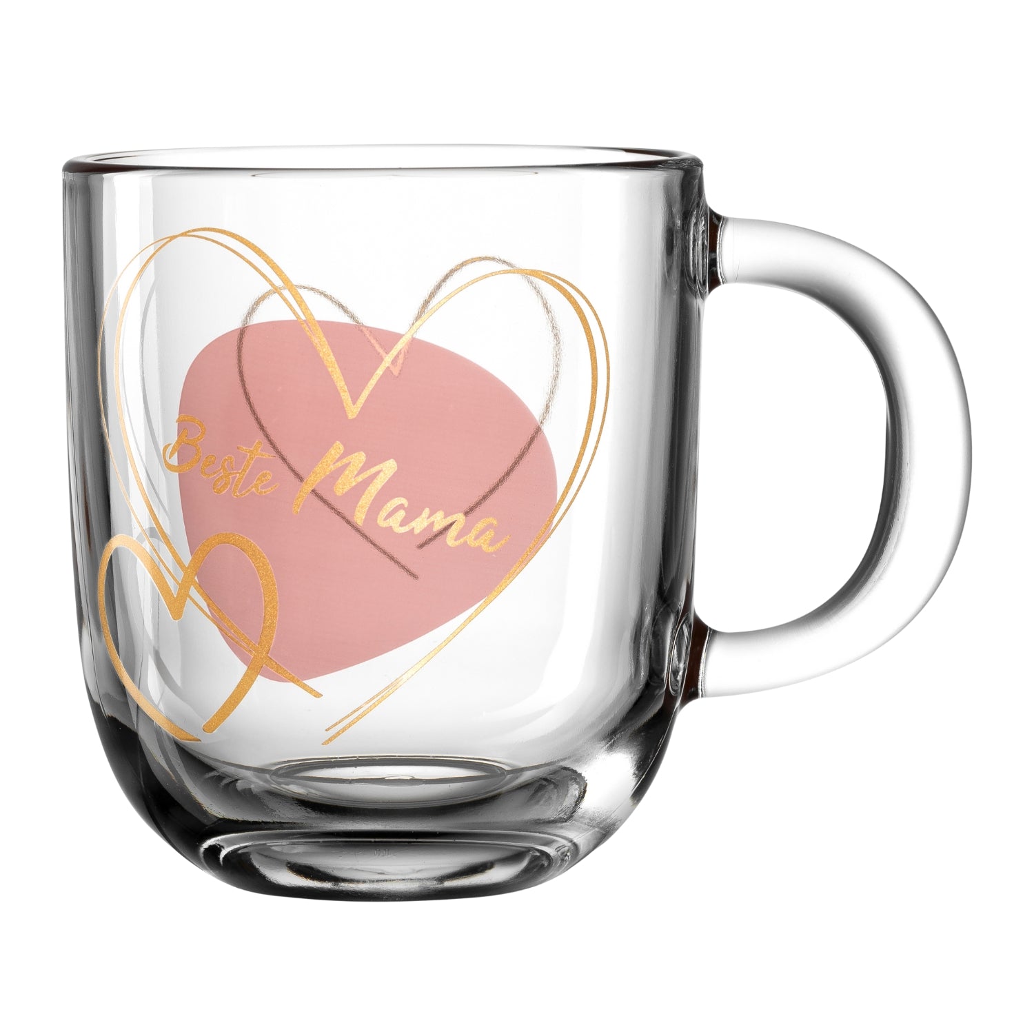 Tasse EMOZIONE 400 ml apricot 'Beste Mama'