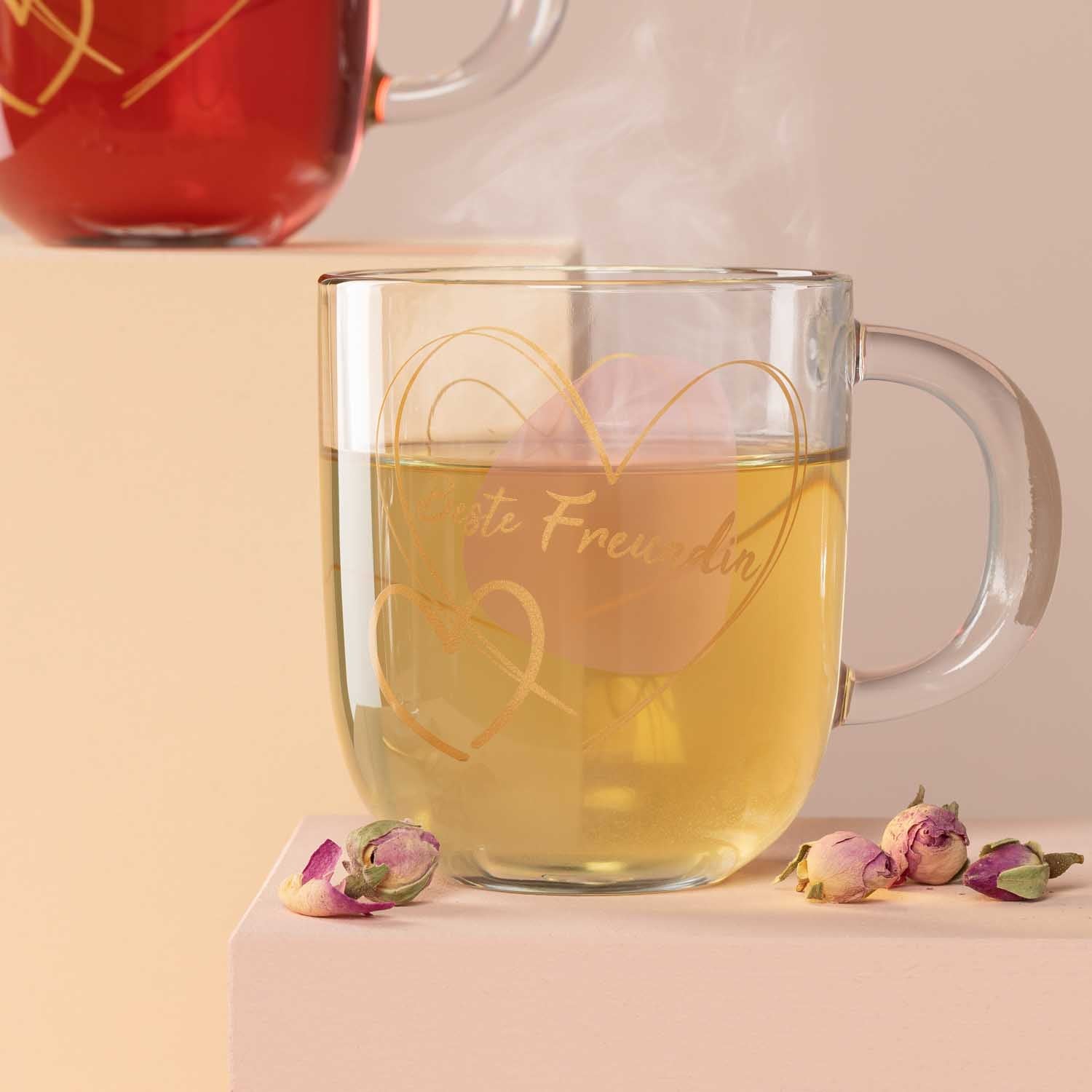 Tasse EMOZIONE 400 ml rosé 'Beste Freundin'