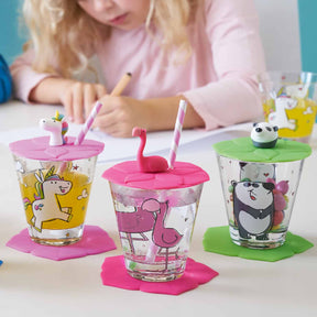 Kindertrinkset BAMBINI 3-teilig Flamingo