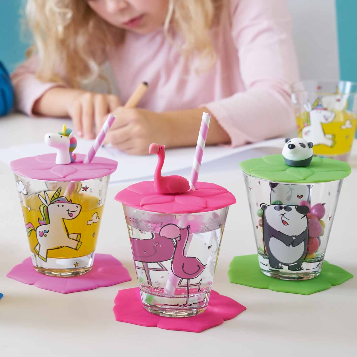 Kindertrinkset BAMBINI 3-teilig Einhorn