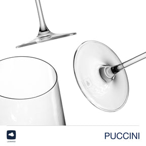 Weißweinglas PUCCINI 560 ml 6er-Set + Poliertuch