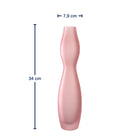 Vase VIVACE 34 cm satiniert rosé