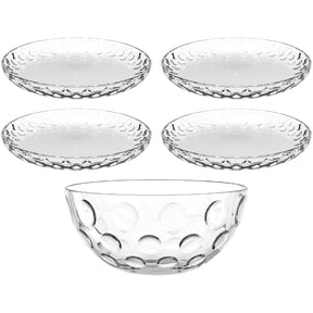 Set Schale/Teller CUCINA OPTIC 5-teilig