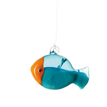 Fisch LEONARDO MARE 4 cm blau/orange